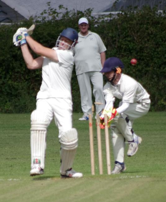 Whitland 2nds Paul Oeppen bowled